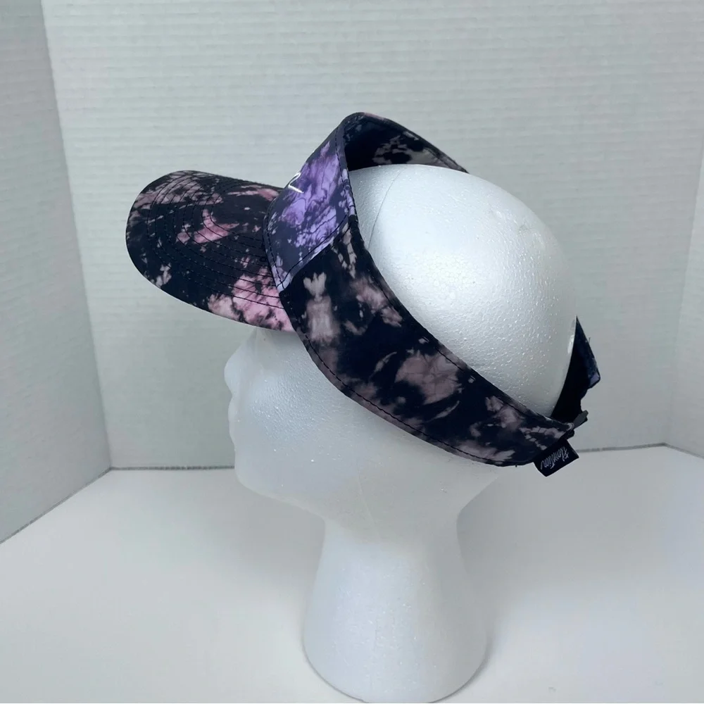 Flomotion Women's Adjustable Tie-Dye Print Golf Visor One Size; Activewear